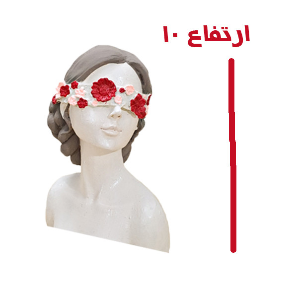 گلدان دکوری مدل دونات دختر مجموعه 2 عددی