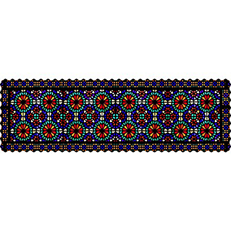  رانر مدل شیشه رنگی