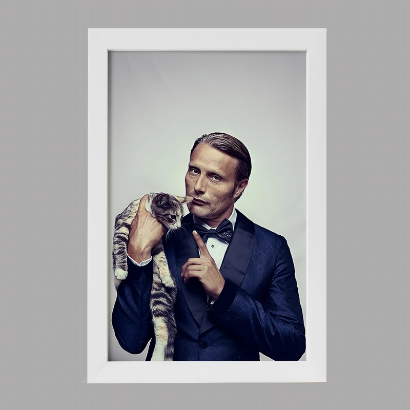 تابلو خندالو مدل مادز میکلسن (Mads Mikkelsen) کد F7451