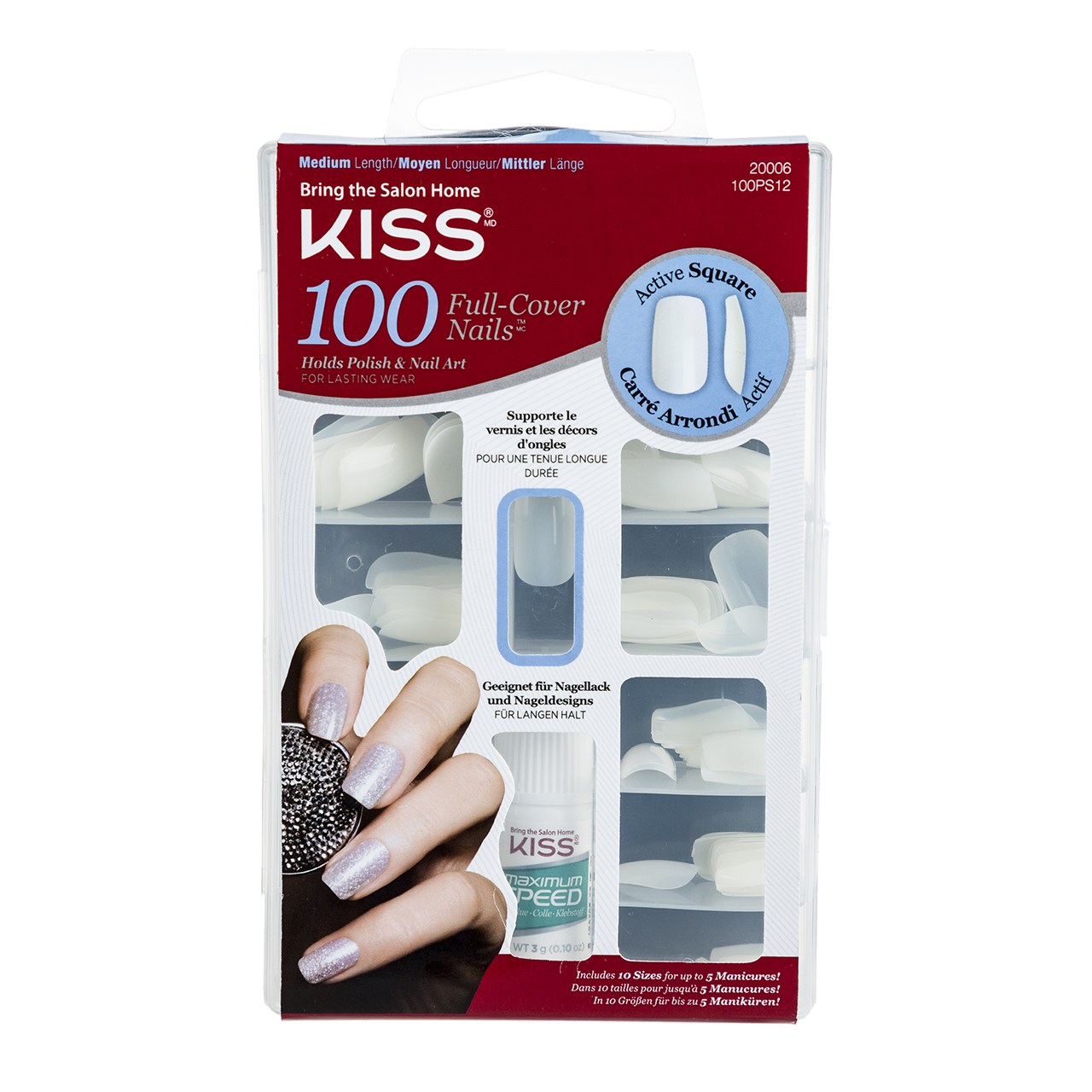 ناخن مصنوعی کیس مدل 100 Full Cover Nails بسته 100 عددی -  - 1