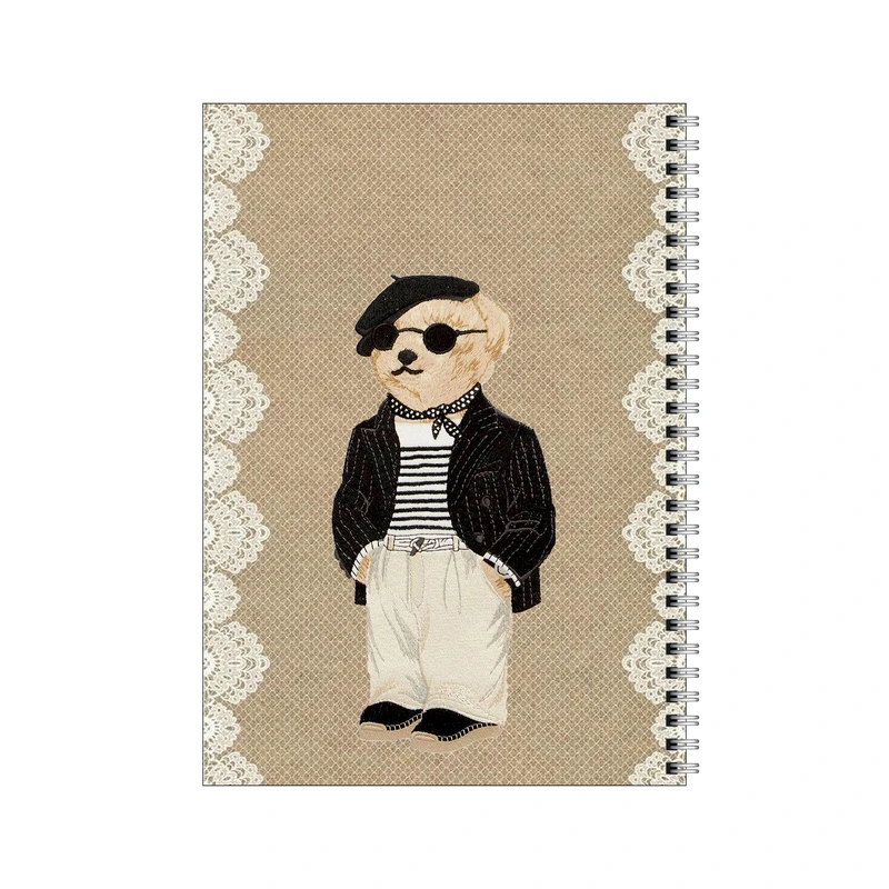 دفتر مشق 100 برگ بامبیلیپ طرح تدی با عینک دودی کد 8715410