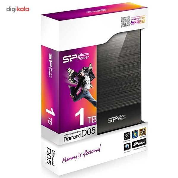 هارددیسک اکسترنال Silicon Power مدل دایموند D05 ظرفیت 2 ترابایت