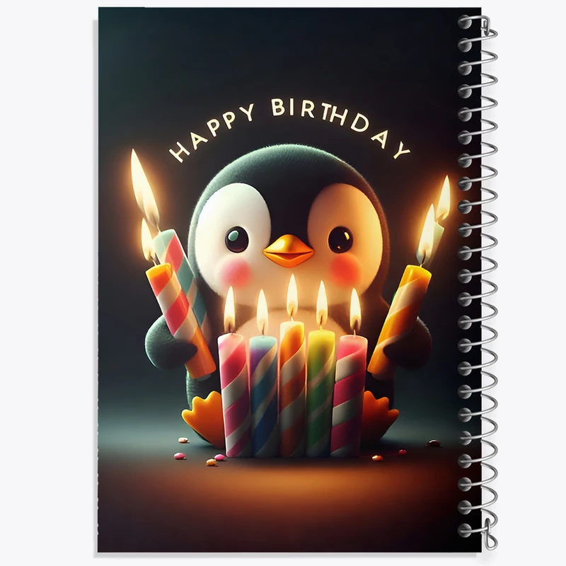 دفتر مشق 50 برگ خندالو طرح تولدت مبارک کد F6545