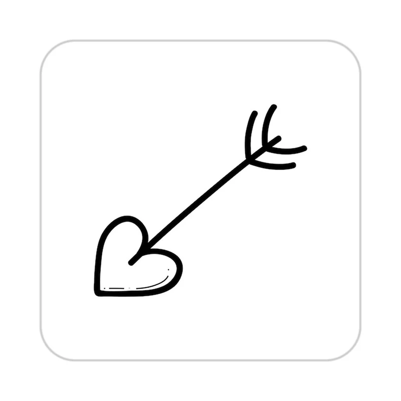 زیر لیوانی کاکتی طرح عاشقانه مدل mp37026