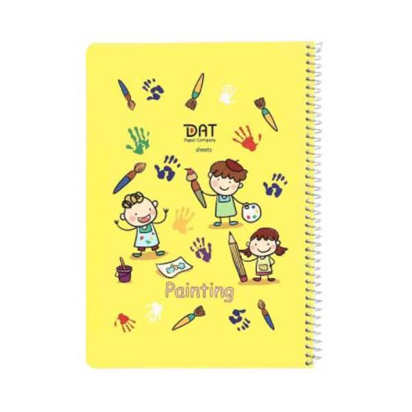 دفتر نقاشی 40 برگ دات طرح هنرمند کد 0569
