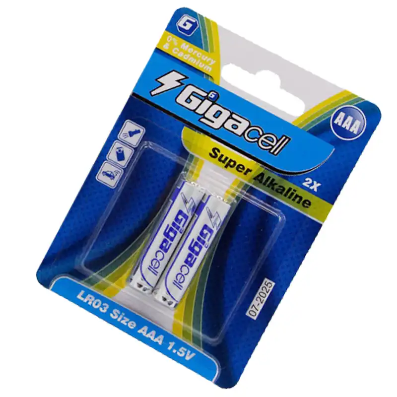 باتری نیم قلمی گیگاسل مدل Super  بسته 2 عددی
