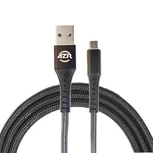 کابل تبدیل USB به microUSB ای زد آر مدل فست شارژ طول 1 متر