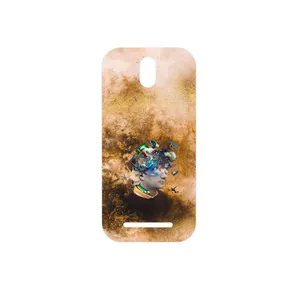 MAHOOT Collage of surreal Portrait of Men Cover Sticker for HTC Desire 500