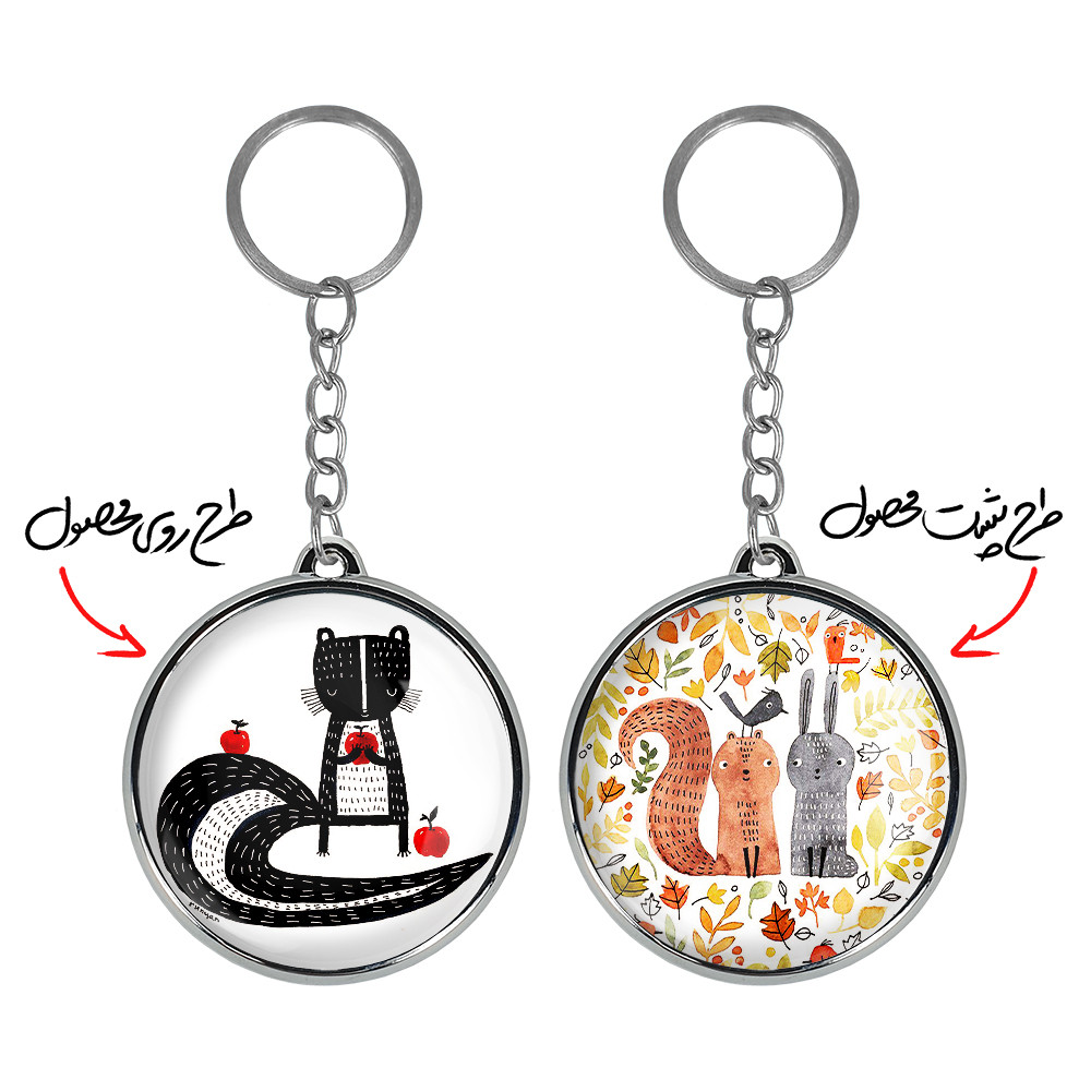 جاکلیدی خندالو طرح خرگوش و سنجاب مدل دوطرفه کد 52335224 جاکلیدی خندالو طرح خرگوش و سنجاب مدل دوطرفه کد 52335224