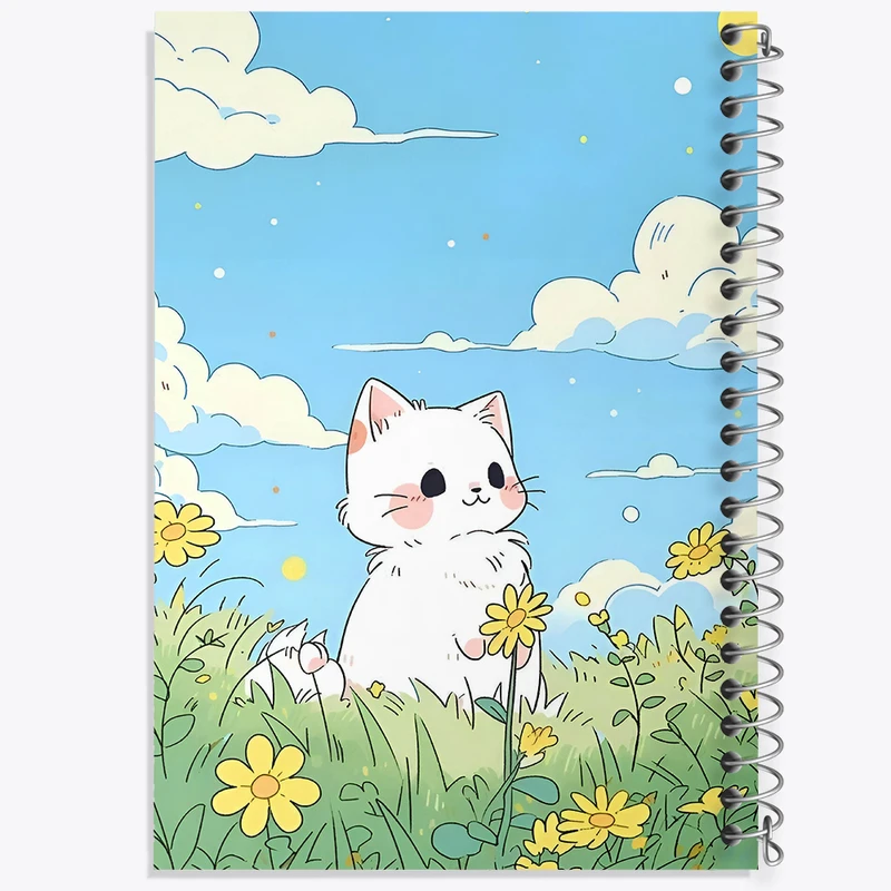 دفتر مشق 100 برگ خندالو طرح گربه بامزه کد N5802