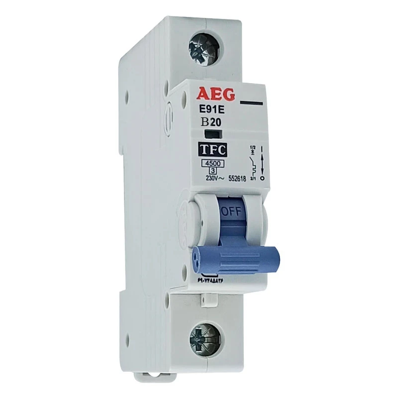 فیوز مینیاتوری تک فاز بیست آمپر آ ا گ مدل E91E-C20
