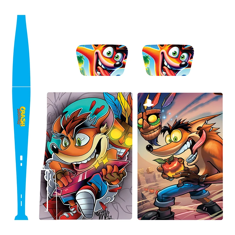 برچسب کنسول بازی پلی استیشن 5 فت مدل crash03 مناسب برای دستگاه دیسک خور