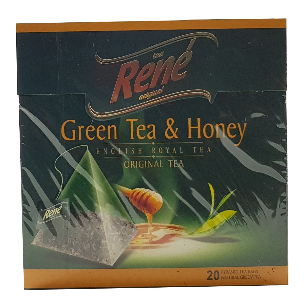 بسته دمنوش میوه ای رنه مدل Green Tea and Honey