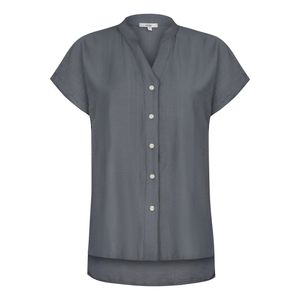 شومیز آستین کوتاه زنانه ایزی دو مدل 9373 رنگ نوک مدادی