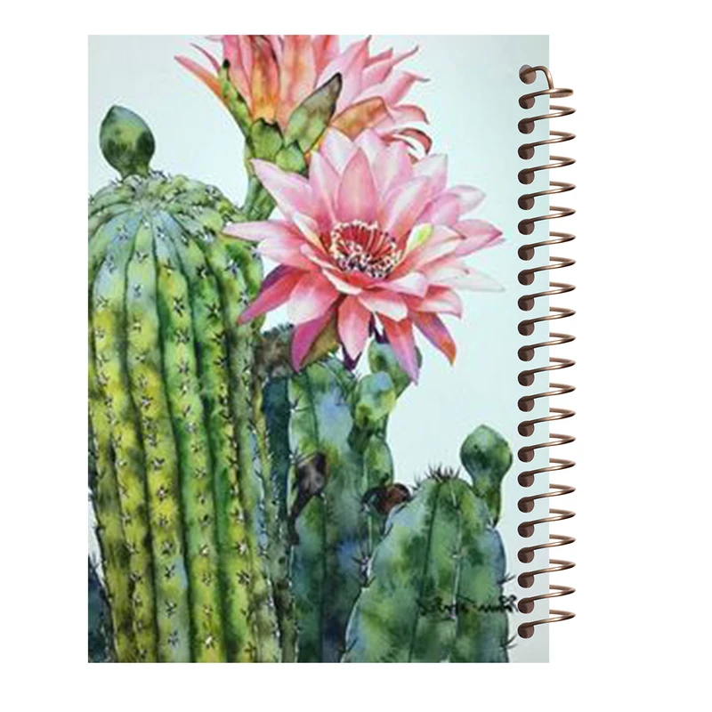 دفتر مشق 80 برگ طرح کاکتوس  کد J66