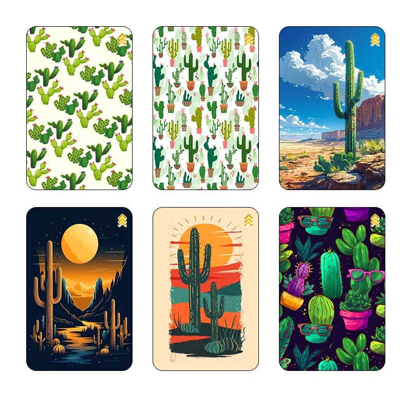 استيکر کارت کارنيکا طرح کاکتوس کد 51591 مجموعه 6 عددی