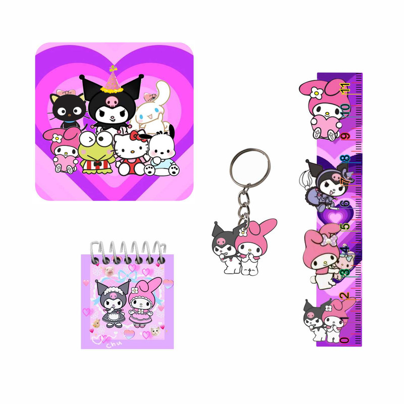 بسته لوازم تحریر مدل کرومی و ملودی 6 بسته 4 عددی