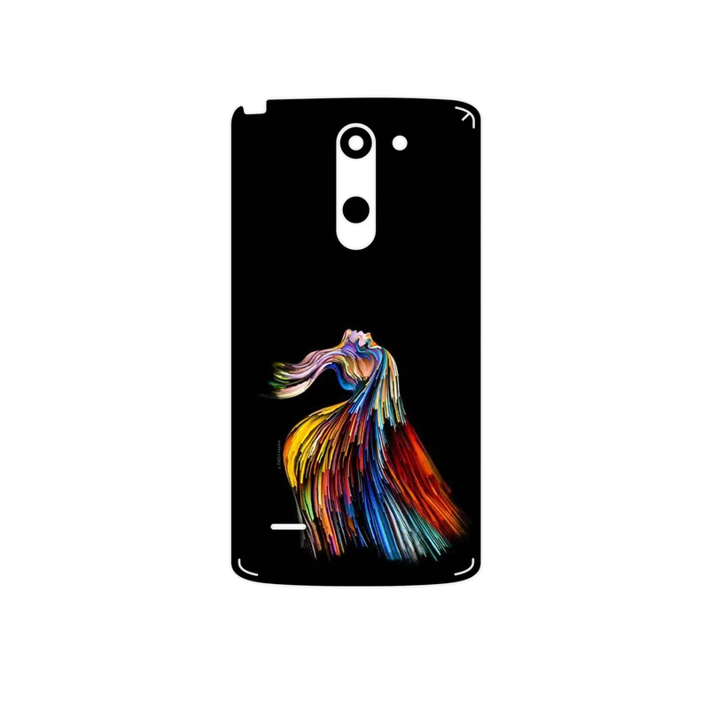 برچسب پوششی ماهوت مدل Rainbow Hair Digital Art مناسب برای گوشی موبایل ال جی G3 Stylus