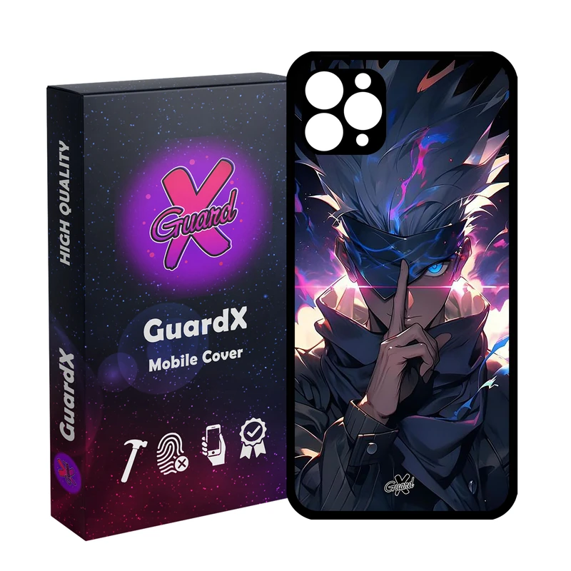 کاور گارد ایکس طرح ساتورو گوجو انیمه مدل Glass10700 مناسب برای گوشی موبایل اپل iPhone 11 Pro Max