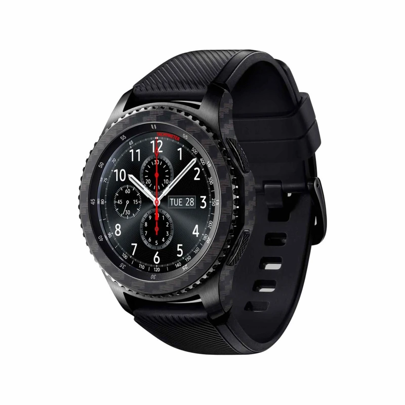 برچسب ماهوت طرح Carbon-Fiber مناسب برای ساعت هوشمند سامسونگ Galaxy Gear S3 Frontier