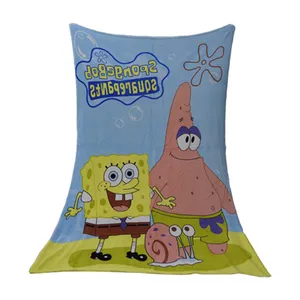 پتو مسافرتی تی جی اچ طرح باب اسفنجی سایز 220x160 سانتی متر