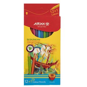 نقد و بررسی مداد رنگی 12 +1 رنگ آریا مدل 3016 توسط خریداران