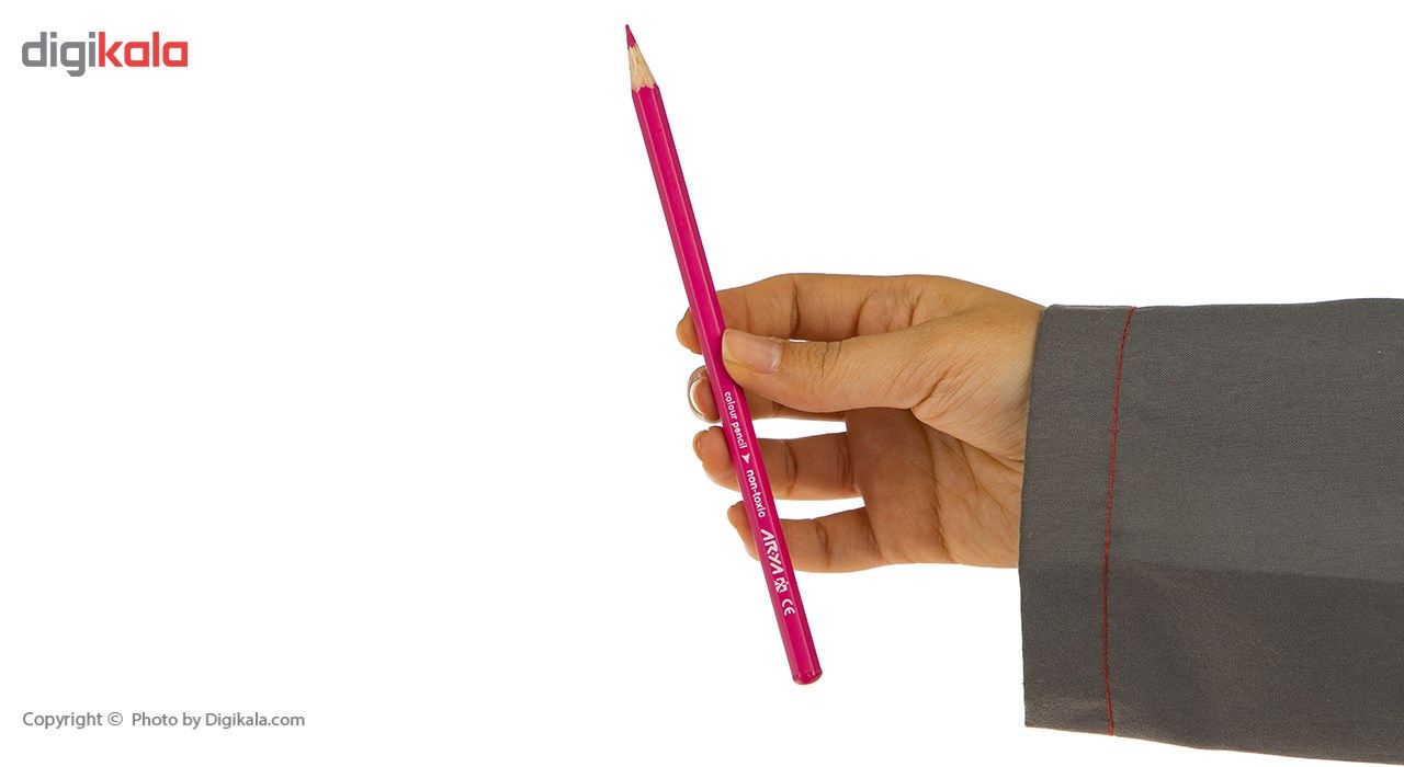 مداد رنگی 12 رنگ آریا مدل 3016
