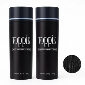 پودر پرپشت کننده مو تاپیک مدل FIBER وزن 50 گرم رنگ مشکی مجموعه 2 عددی