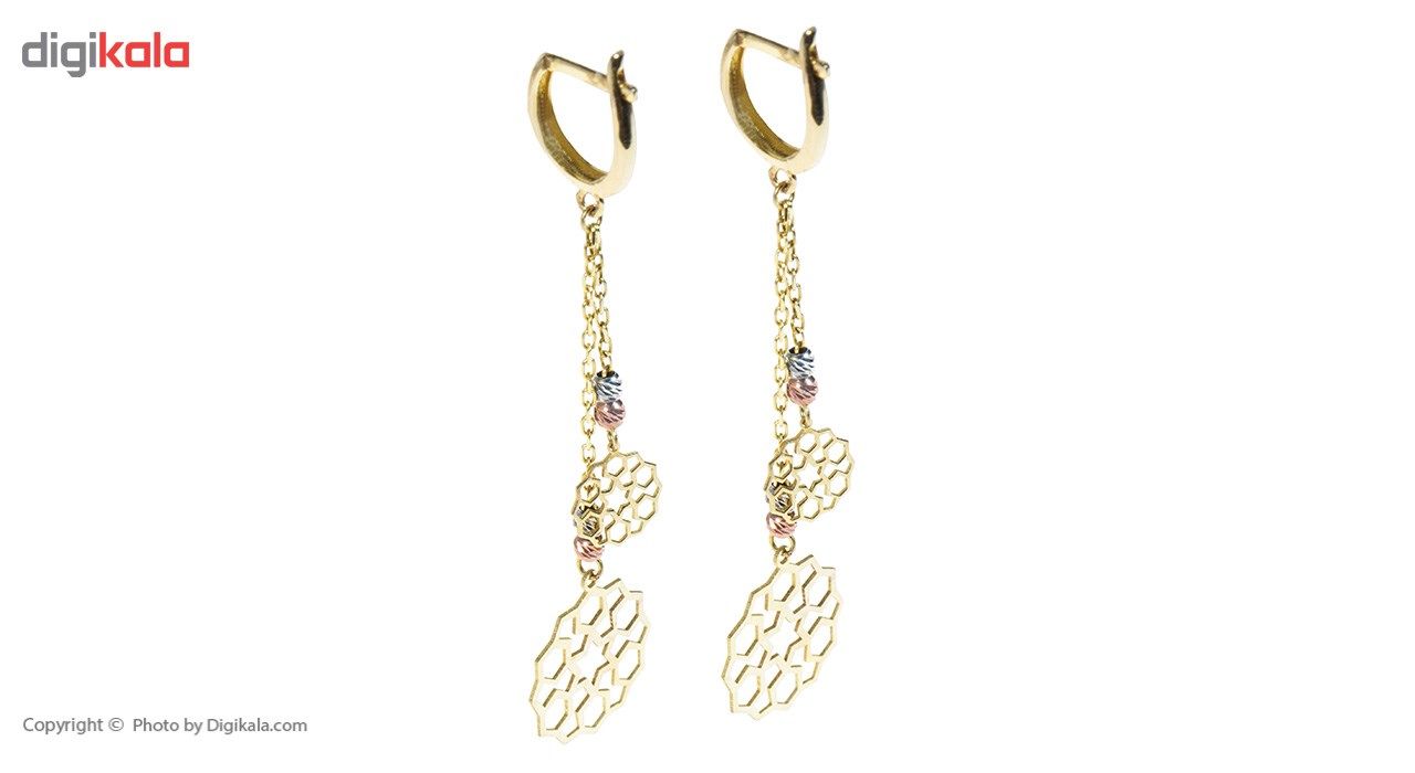 گوشواره طلا 18 عیار ماهک مدل ME0633 main 1 2