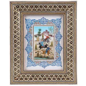 تابلو خاتم کاری گالری مثالین طرح چوگان  کد 141069