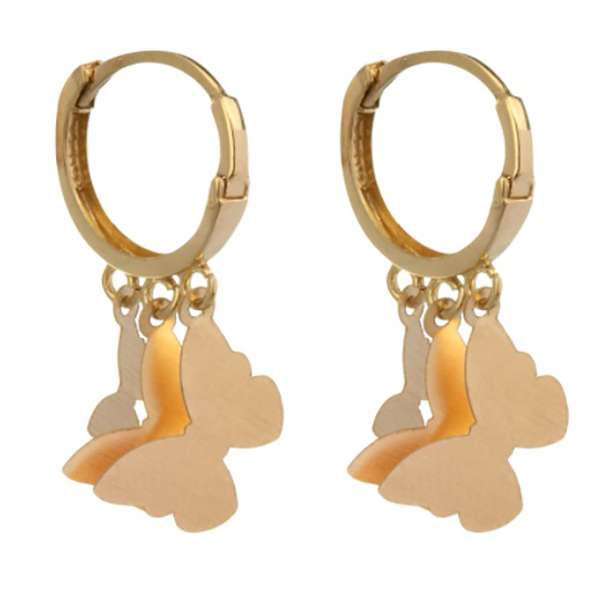 گوشواره طلا 18 عیار زنانه دوست خوب مدل dk462