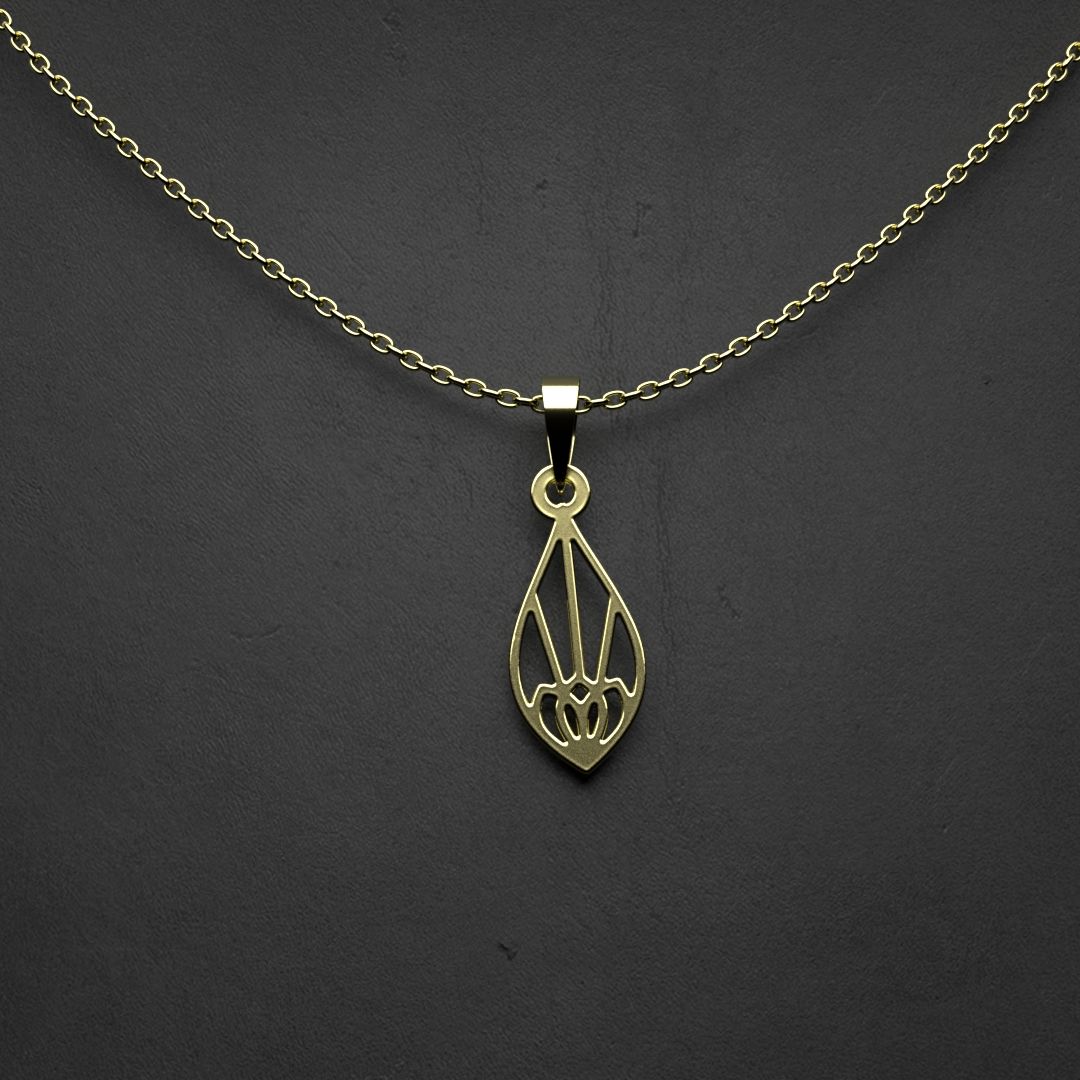 گردنبند طلا 18 عیار زنانه مدوپد مدل هندسی کد NN2-1-1241 - - 2