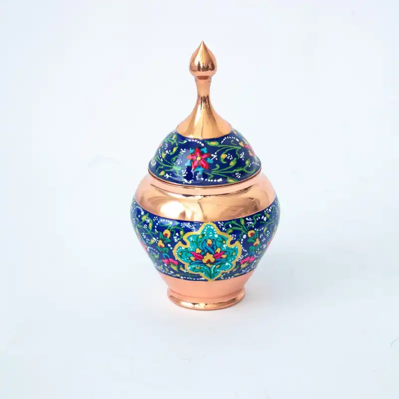 قندان مسی طرح سیبی مس و پرداز مدل PS10