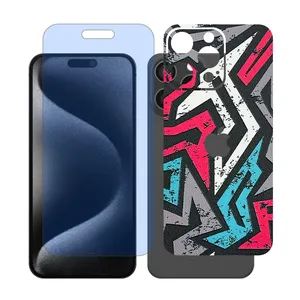 Glass Together model anti blue Screen Protector Suitable for Apple iPhone 16 Pro Max Mobile Phone with Back cover sticker