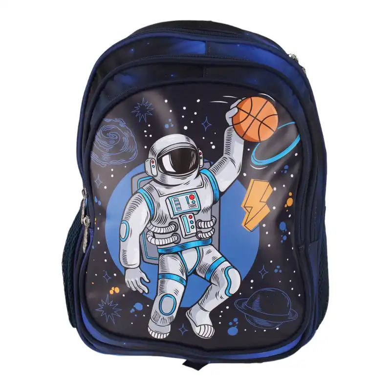 کوله پشتی چرخدار طرح فضانورد به همراه کیف غذا و جامدادی