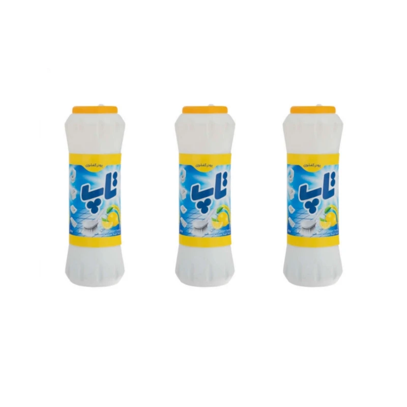 پودر کفشوی تاپ مدل لیمو حجم 500 گرم بسته 3 عددی