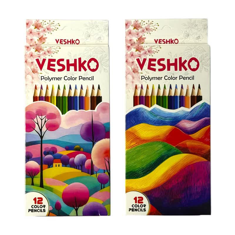 مداد رنگی 12 رنگ وشکو کد 2130 مجموعه 2 عددی