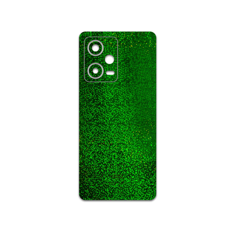 برچسب پوششی ماهوت مدل Green-Holographic مناسب برای گوشی موبایل شیائومی Redmi Note 12 Pro