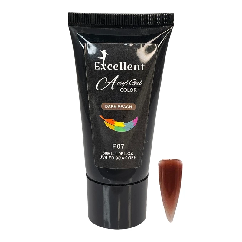 پلی ژل کاشت ناخن اکسلنت مدل P07 حجم 30 میلی لیتر