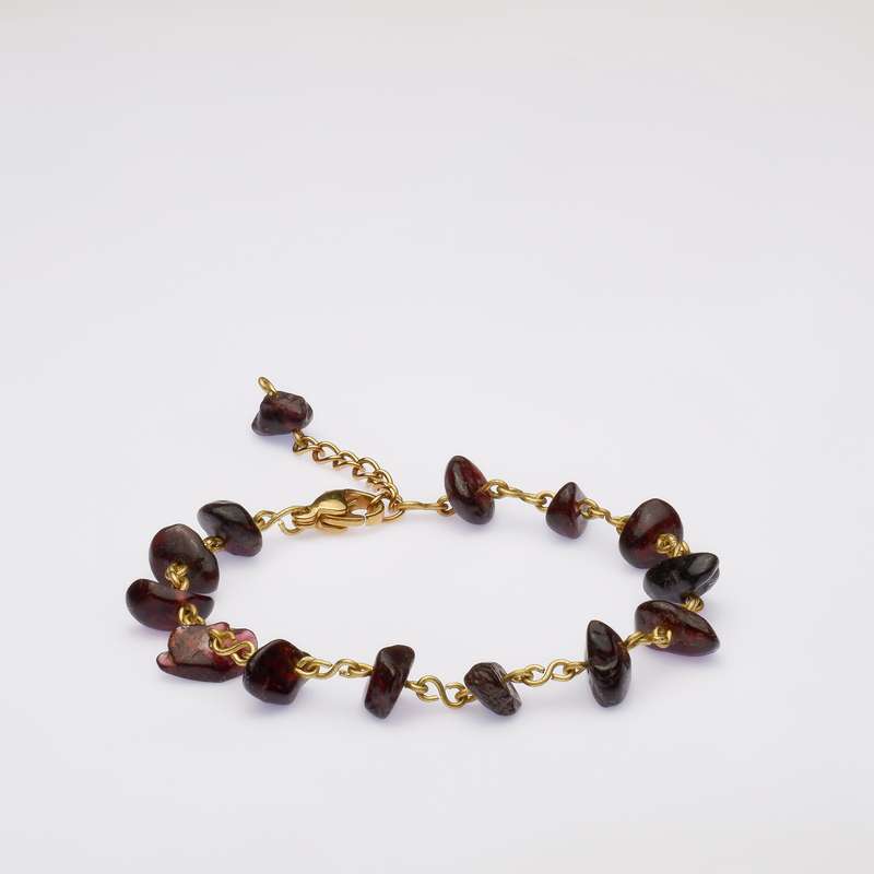 دستبند زنانه مدل سنگ گارنت کد 4 دستبند زنانه مدل سنگ گارنت کد 4