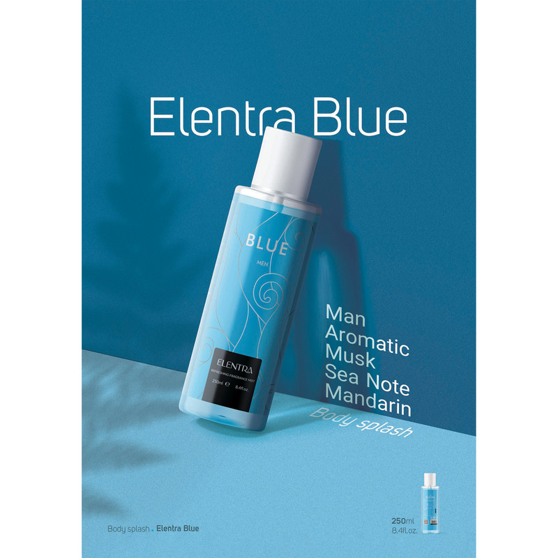 بادی اسپلش مردانه النترا مدل Blue حجم 250 میلی لیتر