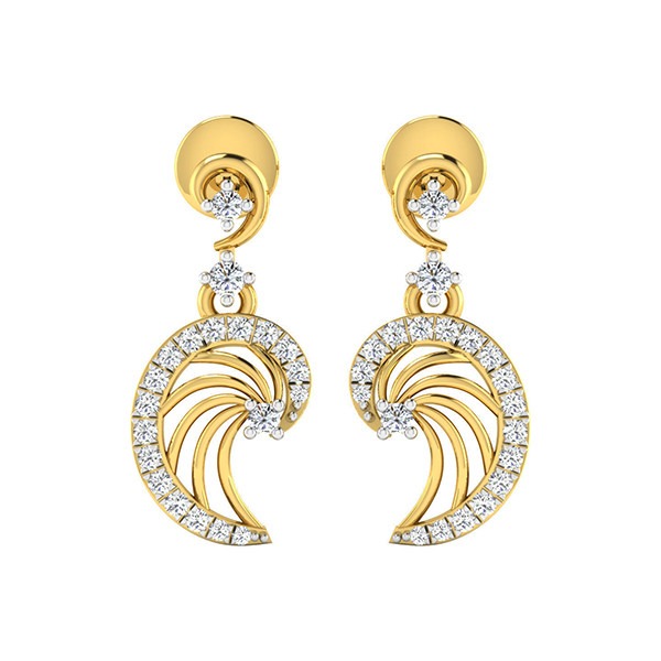 گوشواره نقره زنانه ژابیز کد 068