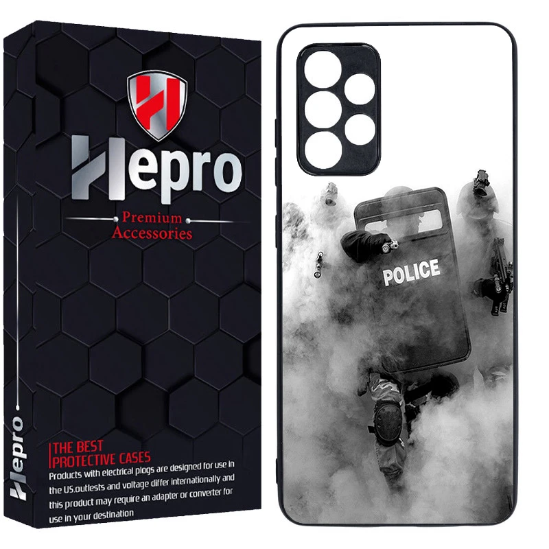 کاور هپرو طرح police کد TPU-136 مناسب برای گوشی موبایل سامسونگ Galaxy A13 4G