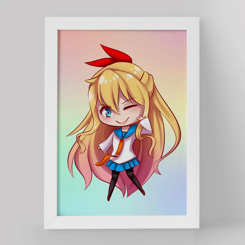 تابلو خندالو مدل انیمه عشق دروغین کد 17139