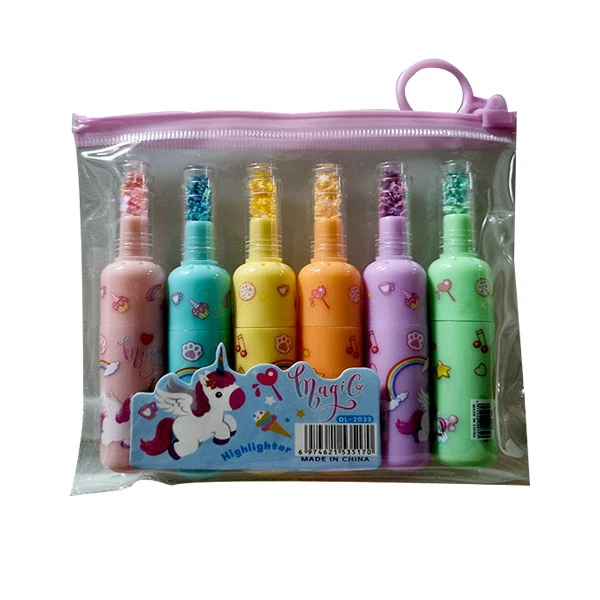 ماژیک علامت گذار مدل یونیکورن بسته 6 عددی  