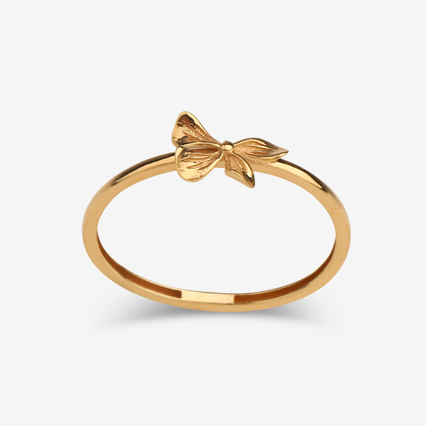 انگشتر طلا 18 عیار زنانه گلدم مدل R347009 سایز 56