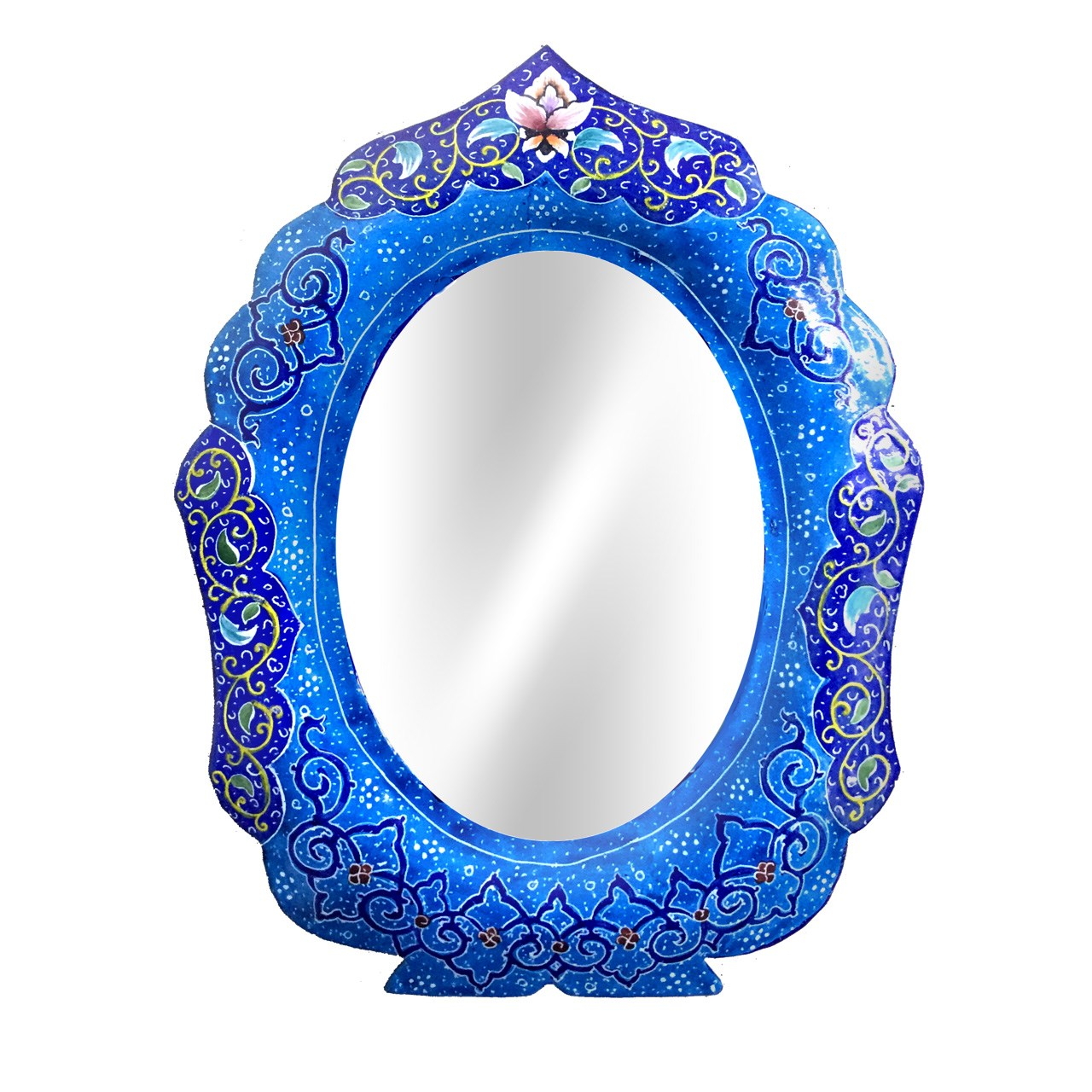 قاب آینه مسی میناکاری گالری آسمانی طرح دیبا مدل M-1