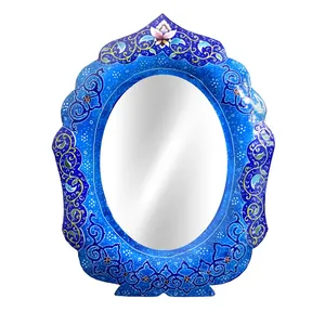 قاب آینه مسی میناکاری گالری آسمانی طرح دیبا مدل M-1
