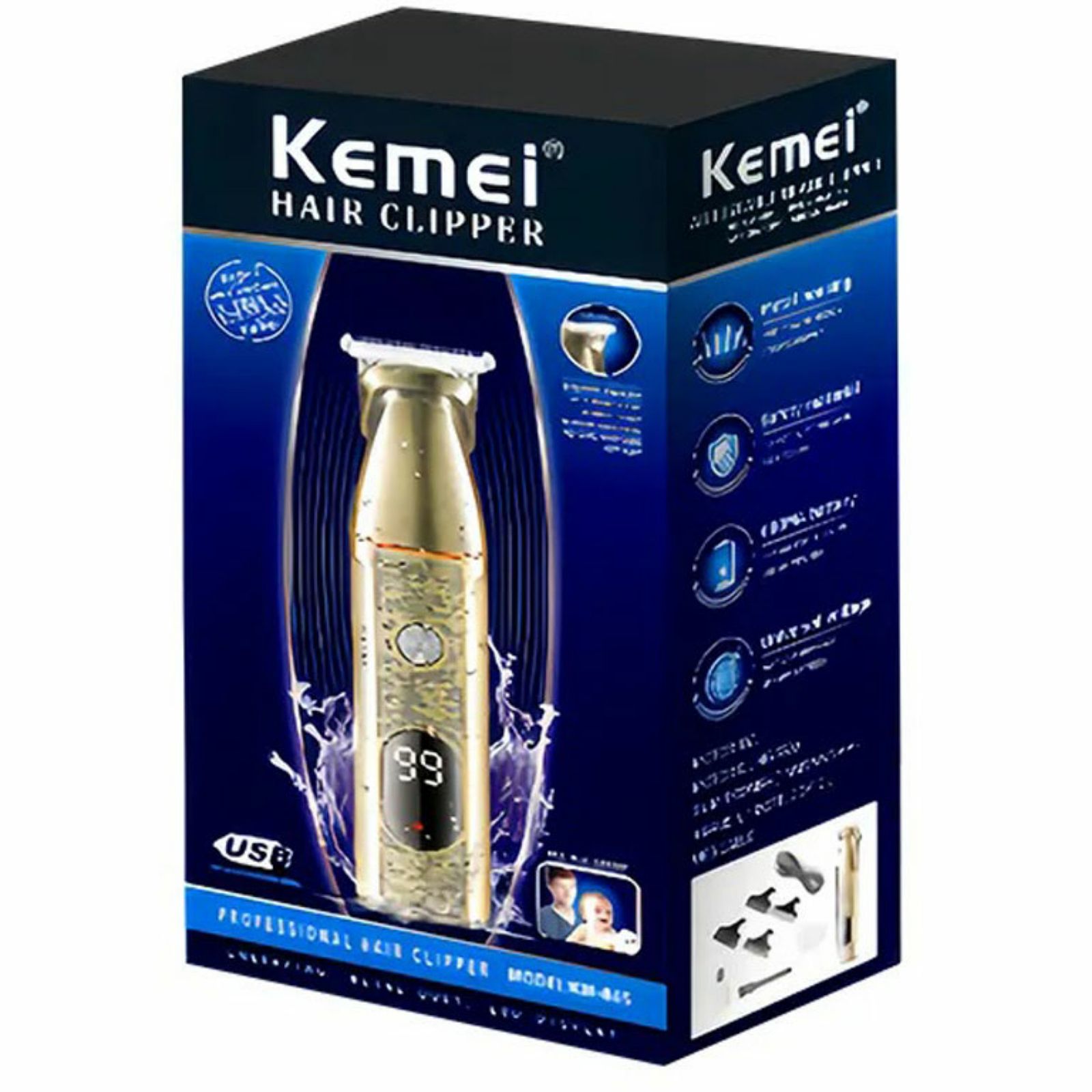 ماشین اصلاح موی سر و صورت کیمی مدل KM-865 -  - 3