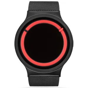 ساعت مچی عقربه ای زیرو مدل Eclipse Black Red Unisex